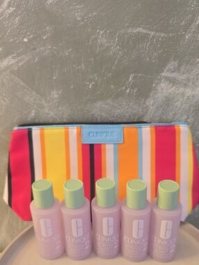 Clinique 6pc Clarifying Face  Lotion Day Twice A Day Exfoliator, Dry Combination